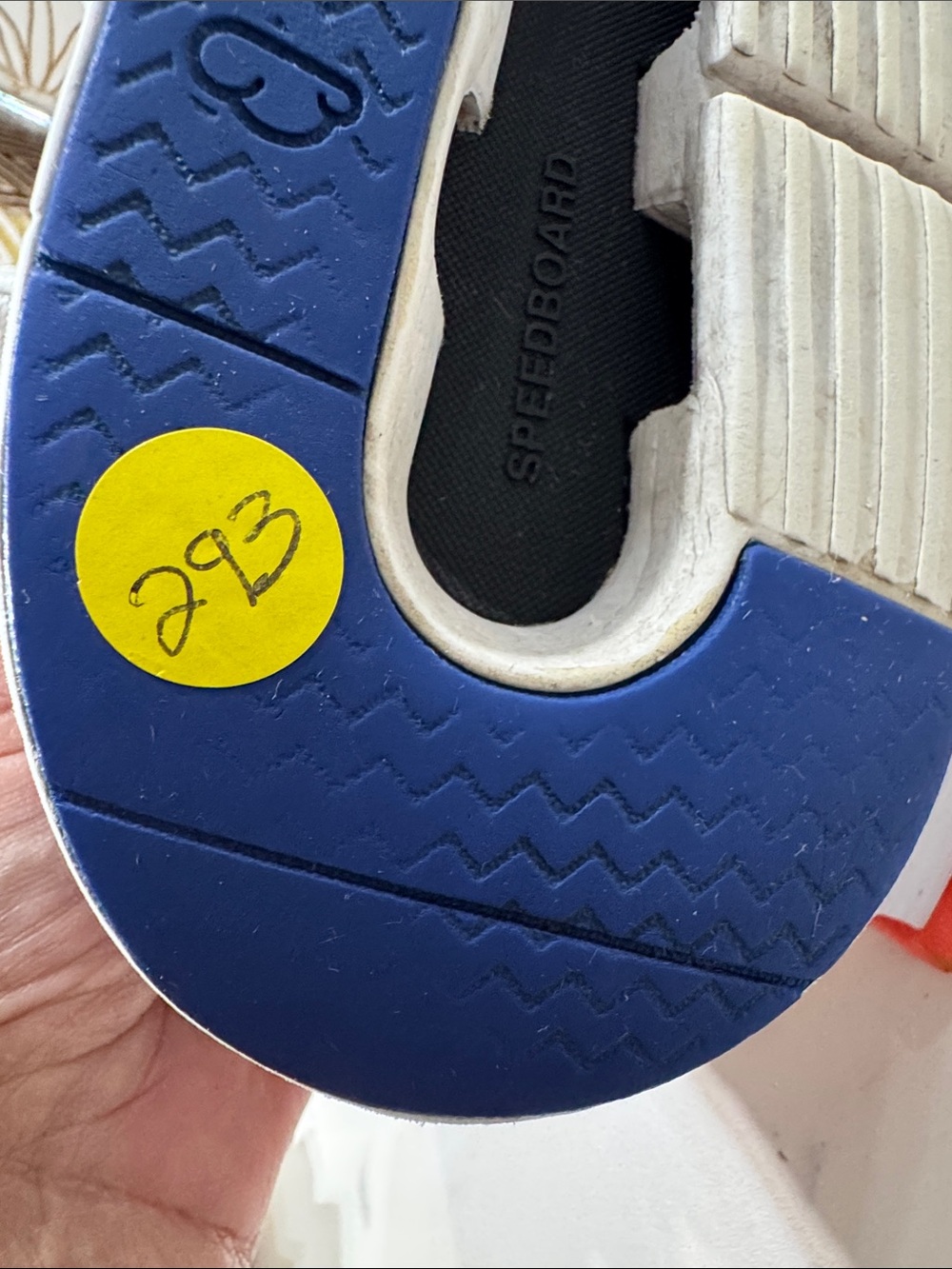 On Running The Roger White Sneakers with Blue Lace Details - Picture 12 of 14